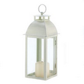 Distressed Ivory Candle Lantern